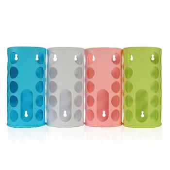 

Many Holes Designed Storage Boxes For Shopping Bag Plastic Bag Carrier Bag Storage Stick Holder Bags Dispenser Rack High Quality