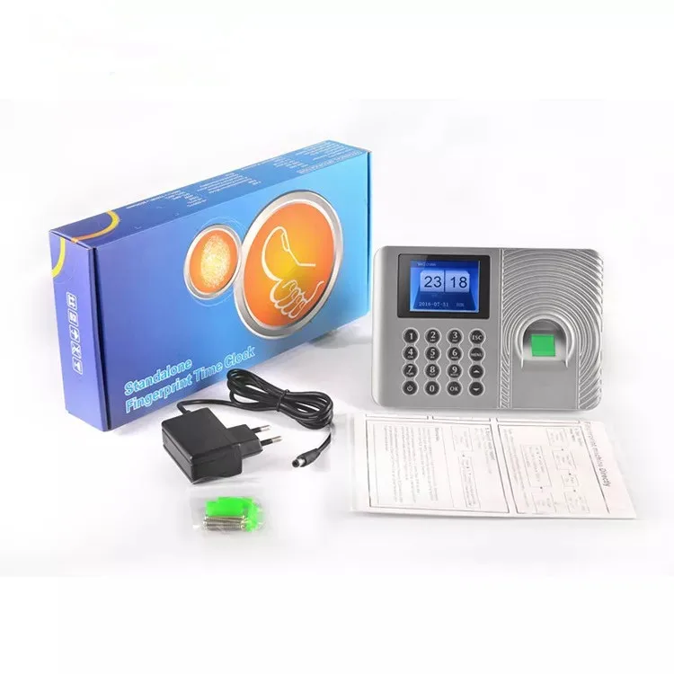 2.4Inch TFT Monitor A9 Time Attendance Machine Password Fingerprint Time Clock