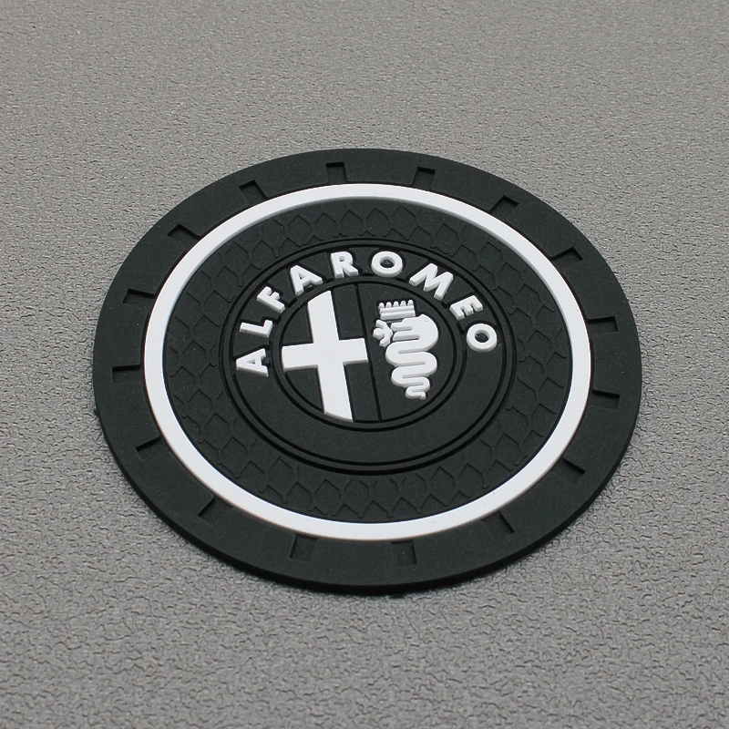 2PCS-Fashion-Car-Coaster-Silicone-Epoxy-Coaster-Car-Decoration-for-Alfa-Romeo-GT-147-156-159 (2)