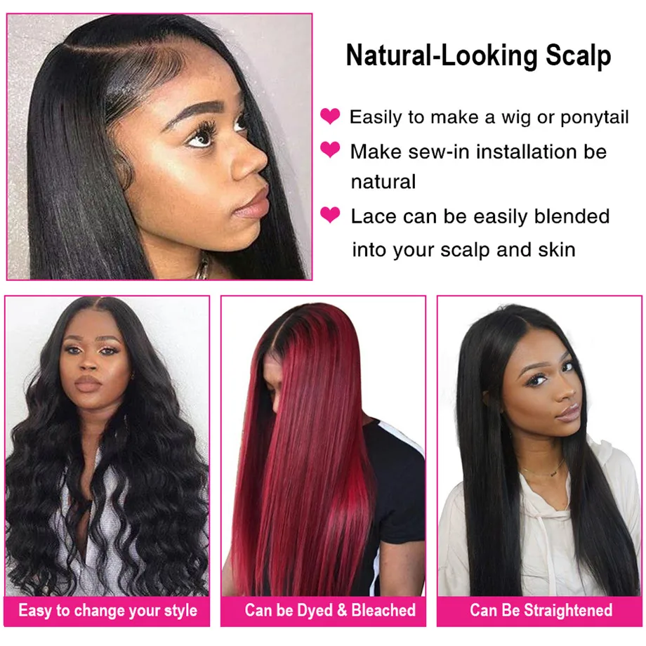 360-Lace-Frontal-Human-Hair-Wigs-Pre-Plucked-Hairline-13X4-Brazilian-Straight-Lace-Front-Wig-With_副本