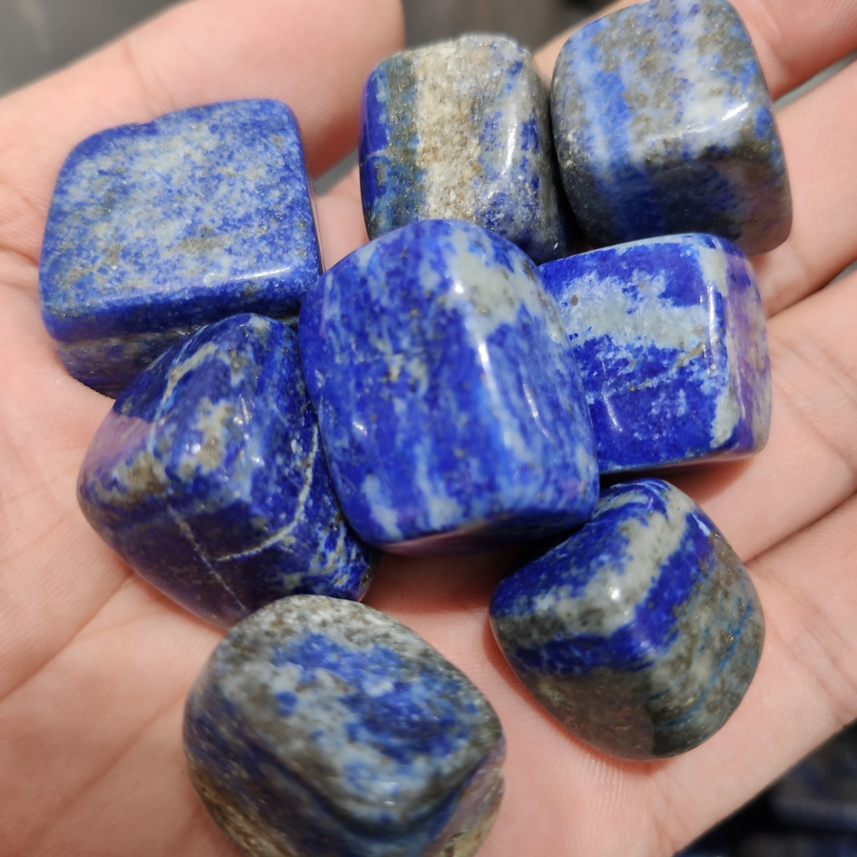 Natural Lapis Lazuli Blue Stone Lasurite Gravel Rock Crystal Quartz Mineral Specimen Fish Tank Garden Flowerpot Decoration | Дом и сад
