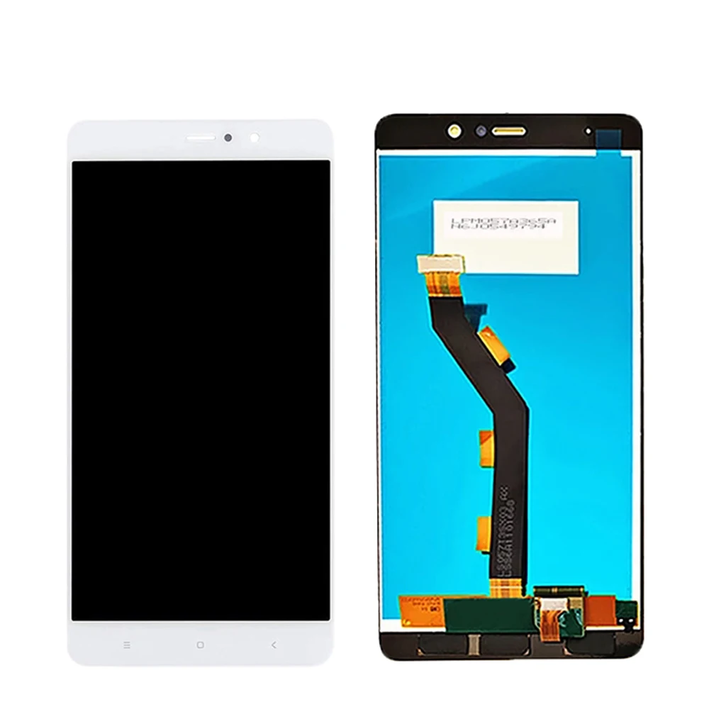 Для 5," Pantalla xiaomi mi 5S plus ЖК-рамка дисплей в мобильном телефоне lcd s кодирующий преобразователь сенсорного экрана в сборе части lcd - Цвет: White NO frame