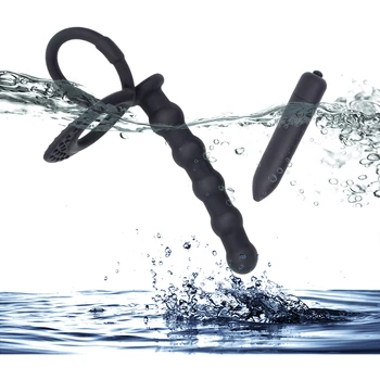 Silicone Anal Bead Male Penis Strap On Cock Ring Dildo Butt Plug Sex Toys For Adult 18 Woman Men Couples G Spot Bullet Vibrator 3