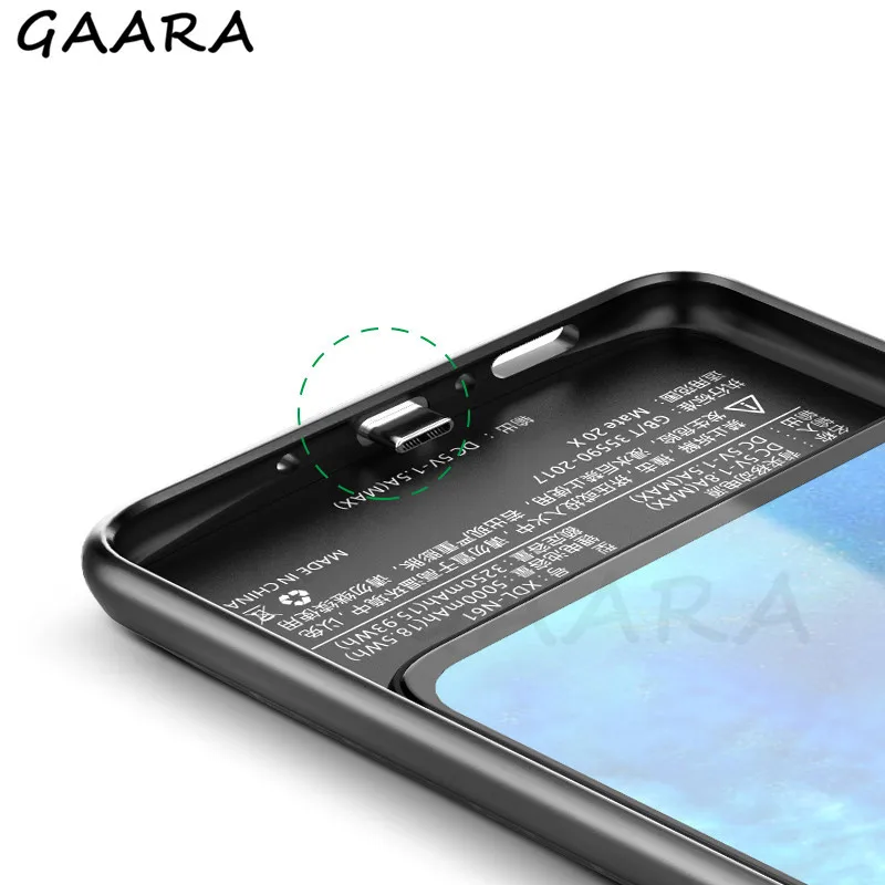 6000mAh Аккумулятор Чехол для huawei mate 20X Силиконовый противоударный аккумулятор зарядное устройство чехол тонкий 20X power Bank чехол внешний резервный