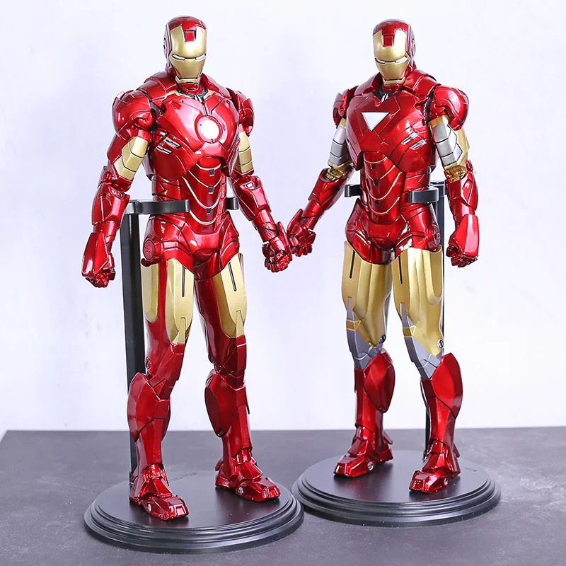 Marvel Мстители Железный человек 2 Марк IV MK4/Марк VI MK6 ONE:6 Коллекционная фигурка ПВХ