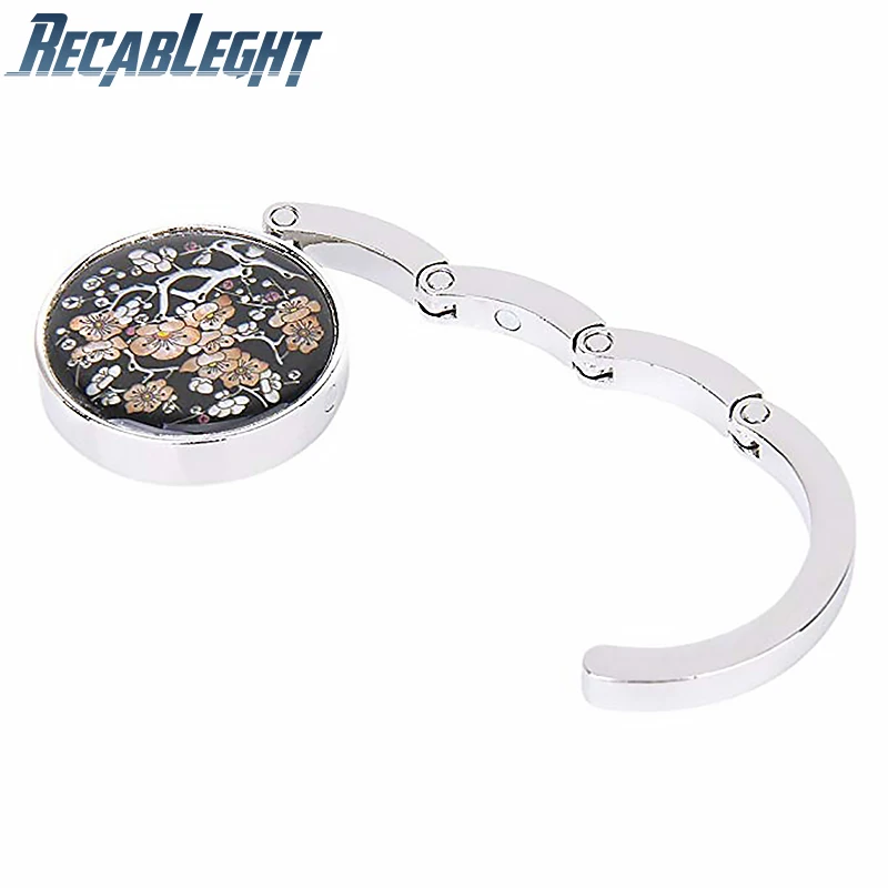 Recableght складная сумка держатель винтажный цветок круглая вешалка для стола