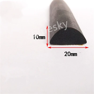 Rodada D Isolamento Bar Strip 3mm - 38mm Grosso Preto