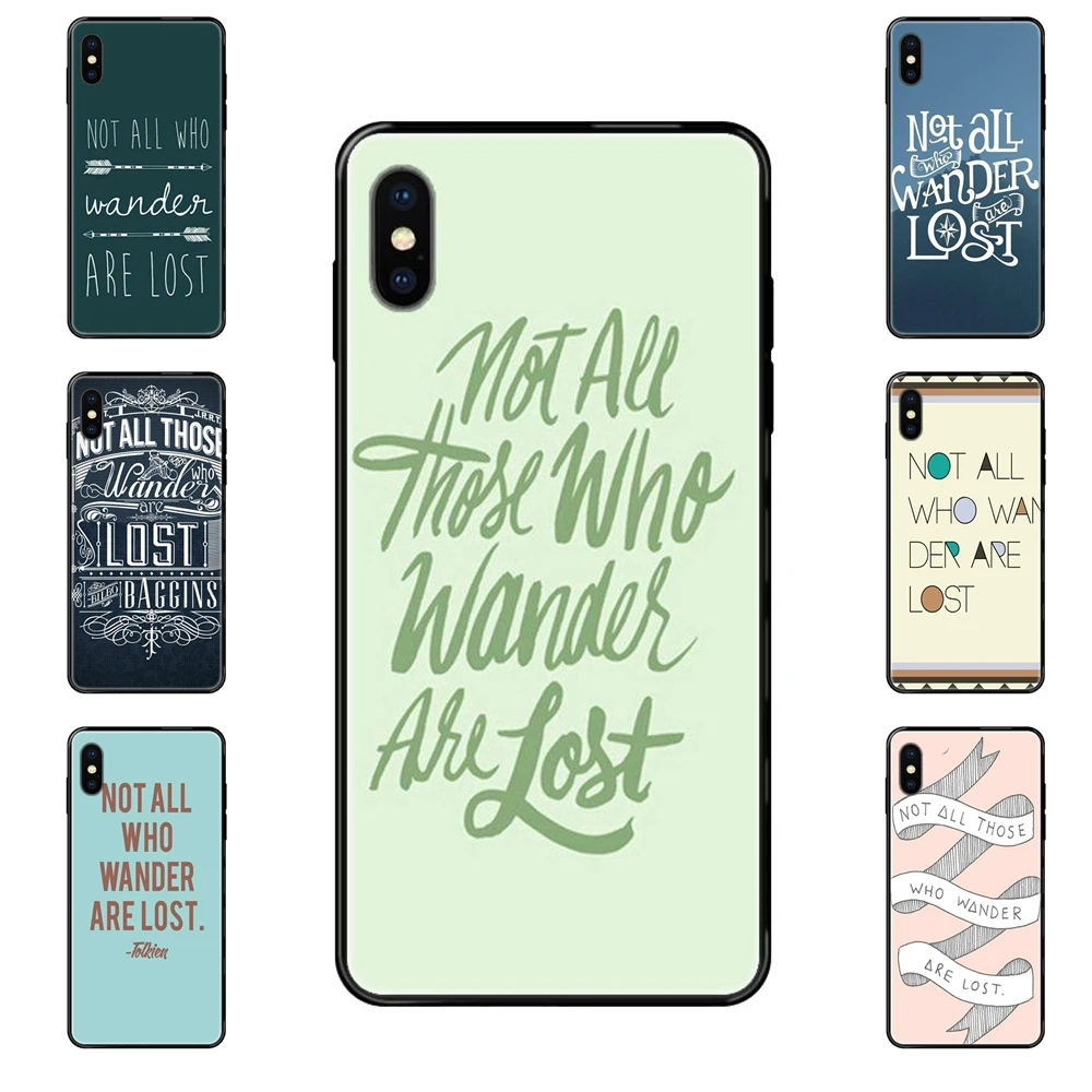 Black Soft TPU 2020 New Arrival Not All Those Who Wander For Redmi Note 4 5 5A 6 7 8 8T 9 9S Pro Max Half Price | Мобильные телефоны