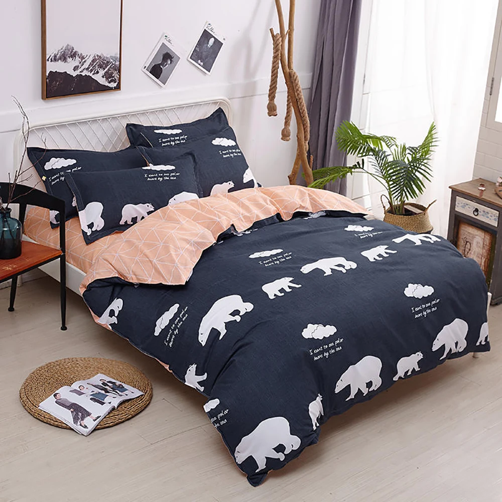 Thumbedding Polar Bear Bedding Set King Size Classic Fashionable Soft