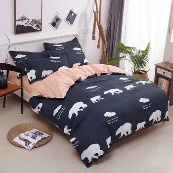 

Thumbedding Polar Bear Bedding Set King Size Classic Fashionable Soft Duvet Cover Queen Full Twin Single Unique Design Bed Set