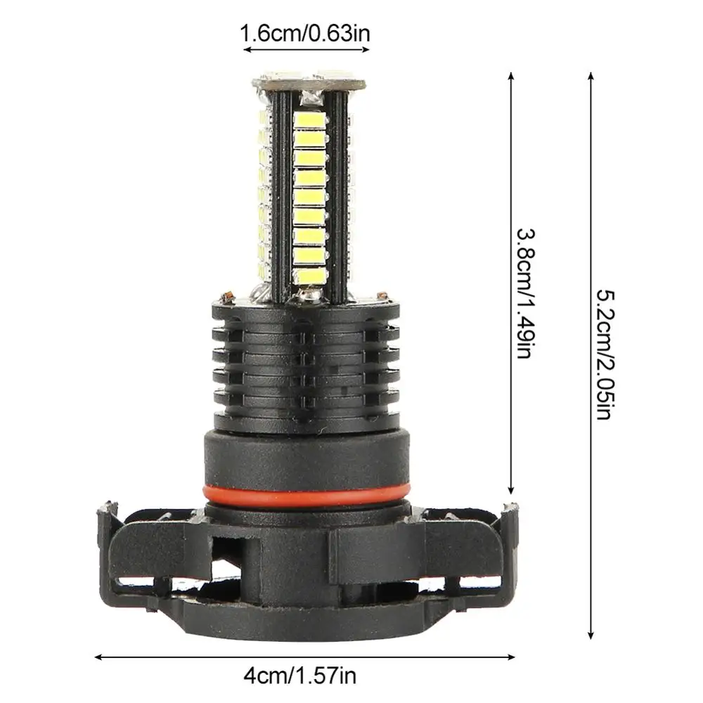 2 шт. H16 LED PS24W 5202 противотумансветильник автомобильная лампа 110 Вт светодиодный