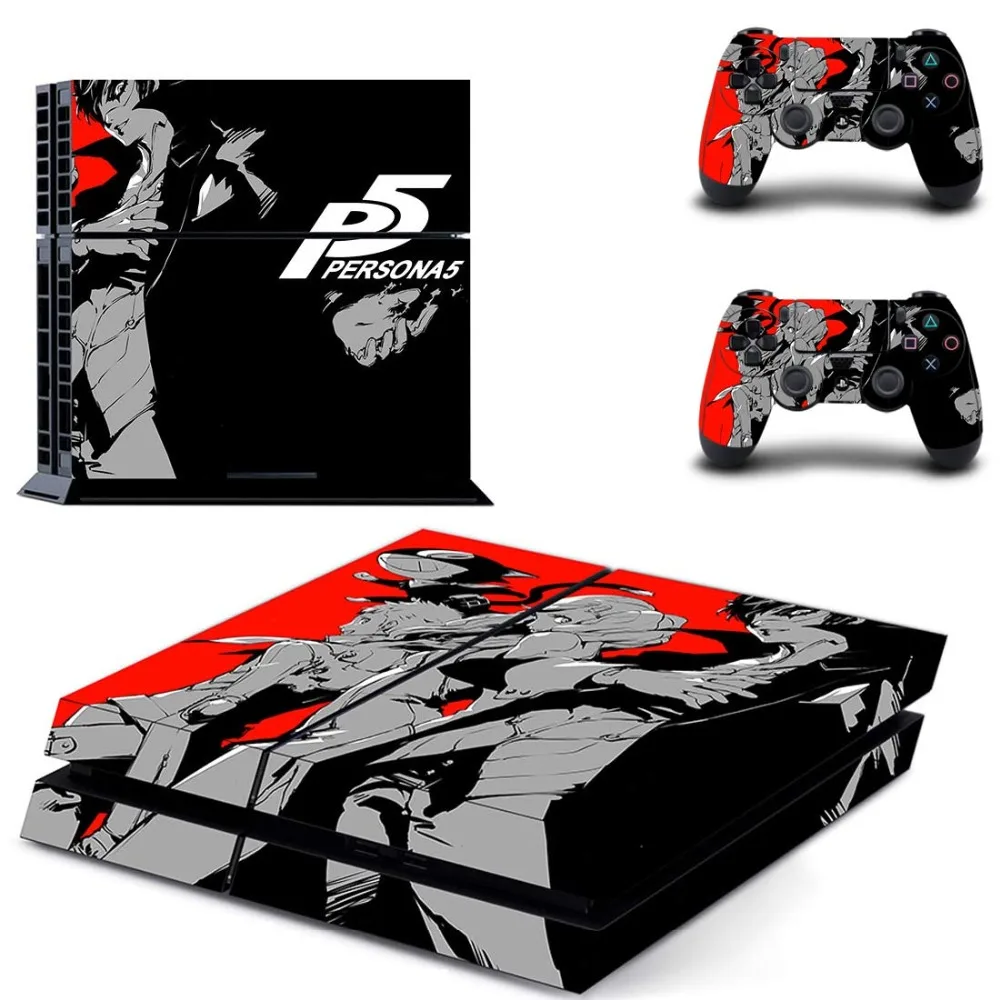 Игровой Persona 5 полное покрытие лицевые панели наклейка для PS4 Наклейка для playstation 4 консоль и контроллеры наклейка для PS4 виниловая наклейка