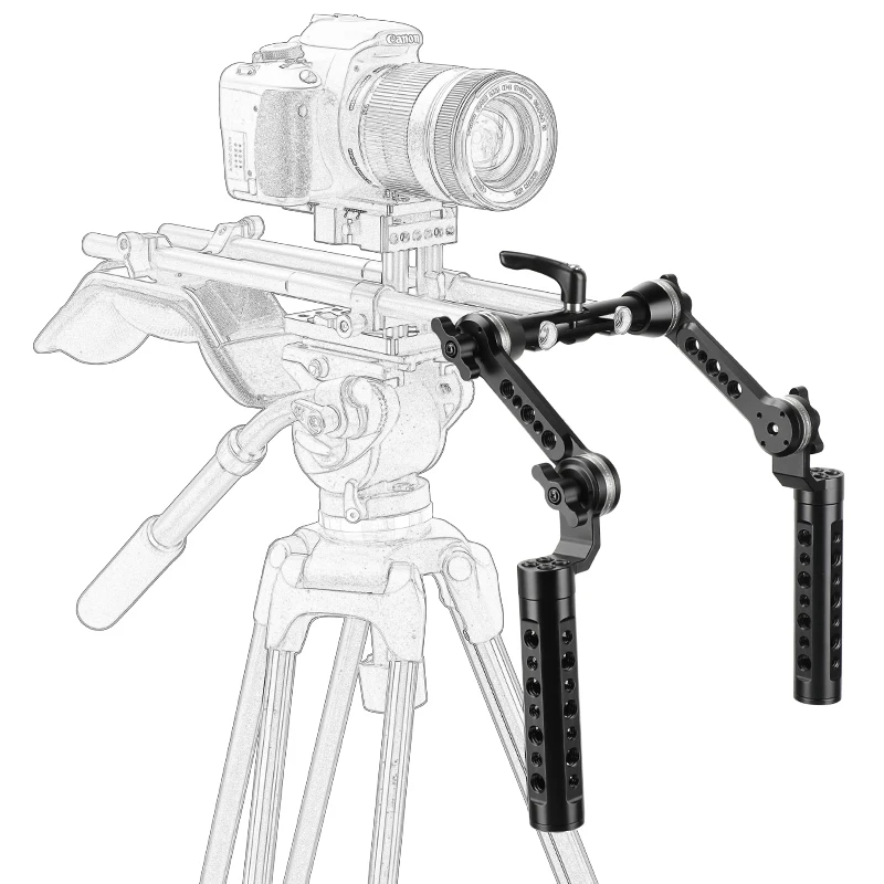 Camvate Queijo Alumínio Handgrip Rig com Fortalecimento Arri Rosette Magic Arm & 15 mm Dual Rod Braçadeira para Dslr Shoulder Mount Rig - Image 2