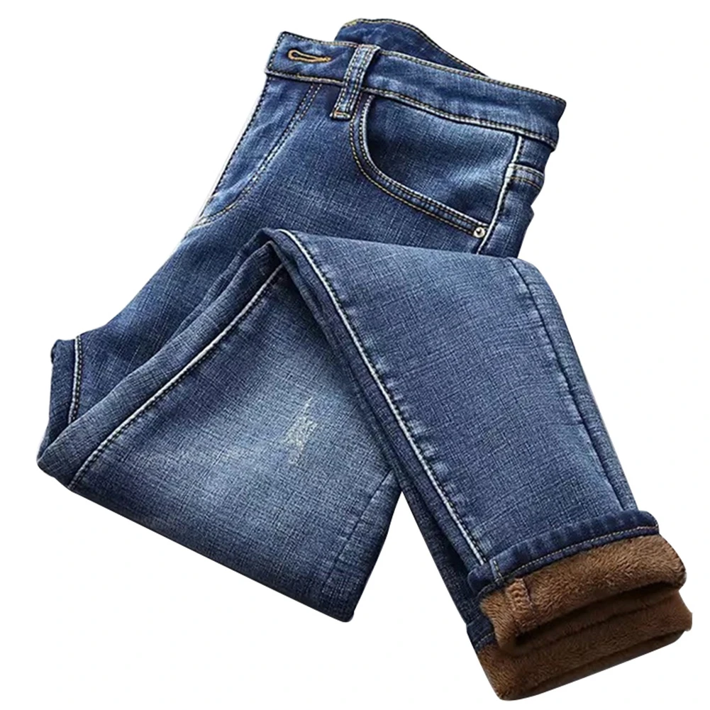 been satelliet gebed Vrouwen Hoge Taille Thermische Jeans Fleece Gevoerde Denim Broek Stretch  Broek Skinny Broek DIN889|Spijkerbroek| - AliExpress