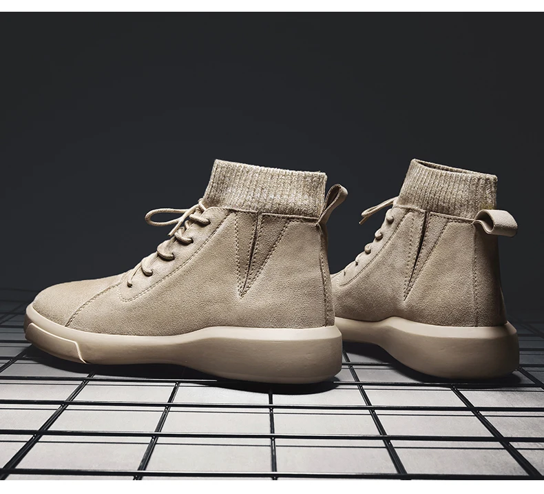Г. Новые зимние мужские ботинки Zapato Модные мужские повседневные ботинки на шнуровке Высококачественная Нескользящая Теплая мужская обувь по щиколотку Zapatos Masculinos