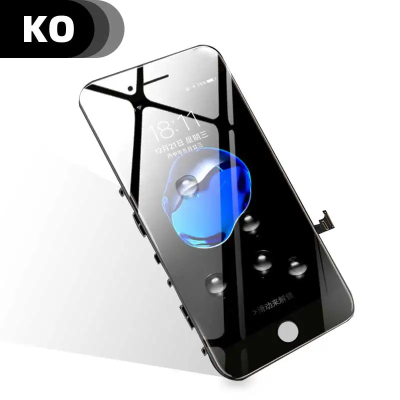 ЖК экран KO для iPhone 6 7 8 3D сенсорный 6S XR дигитайзер в сборе без битых пикселей