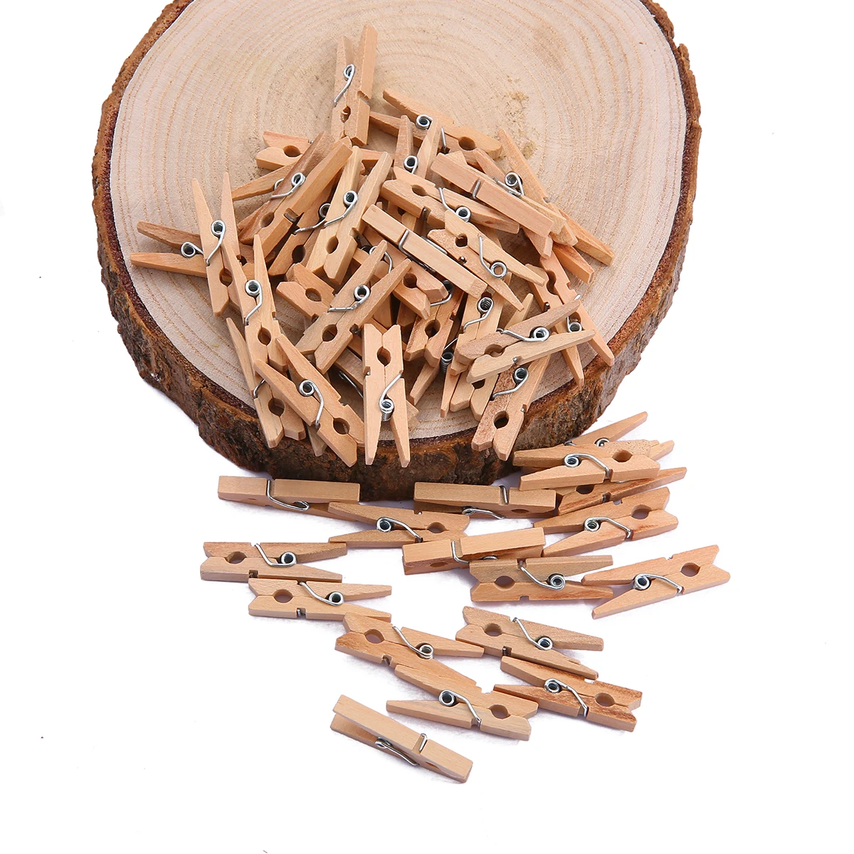 Wooden craft clips Smalll size Mini wooden clips 25/35/45mm Coloful clips photo for sheets DTY Clothespin craft decor pegs