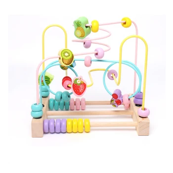 

Baby toy Around Beads Math toy Counting numbers beads Monterssori game kids educational Wooden toys for Children gifts
