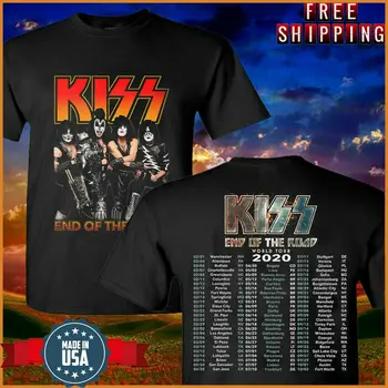 

New Kiss T Shirt 2020 End Of The Road Concert T Shirt Music Tour Tee Full Size
