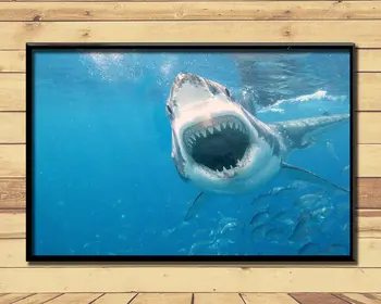 

Shark Huge Strong Marine Animal (17) Wall Posters Prints Silk Art Painting For Home Wall Bedroom Decor