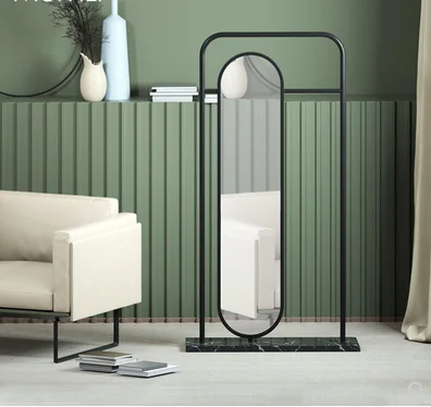 Dressing mirror hanging hanger integrated household full body mirror clothing store fitting