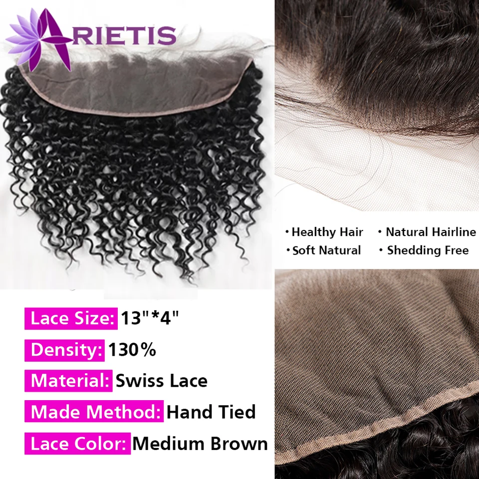 Frontal e Fechamento do Cabelo Humano para Preto Pré-arrancado com o Cabelo do Bebê Transparente Profunda Onda 100% Remy Cabelo Humano hd 13x4 4 com o cabelo do bebê 100% remy cabelo humano
