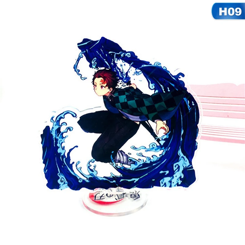 9 Японское аниме Demon Slayer: Kimetsu No Yaiba Kamado Tanjirou Kamado Nezuko фигурка на акриловой подставке модель стола Декор Косплей Подарки - Цвет: 9