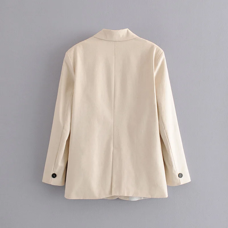 

28td6-27332 Western Style WOMEN'S Dress 2019 Summer New Style Solid Color Two-Button Suit Jacket Women's