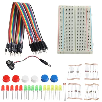 

Electronic Starter Kit Mini Breadboard LED Jumper Wire Tested for Arduino UNO R3