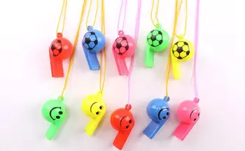 

Party Noise Maker Plastic Whistle Sports Referee Whistles with Lanyard Lifeguard Survival Emergency Party Atmosphere props