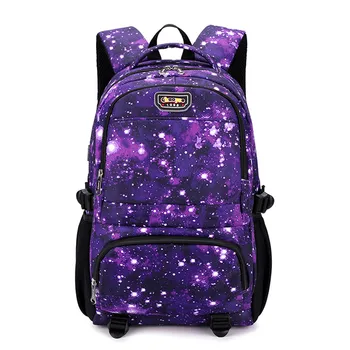 

Hot Sale Girls School Bags Children Laptop Backpack Large Capacity Elementary School Bag Starry Sky Print Mochila Escolar