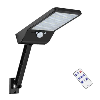 

New 48 LE Solar Light Wall Lamp remote control IR Motion Sensor owere Sot lights For Outoor WaterroofI