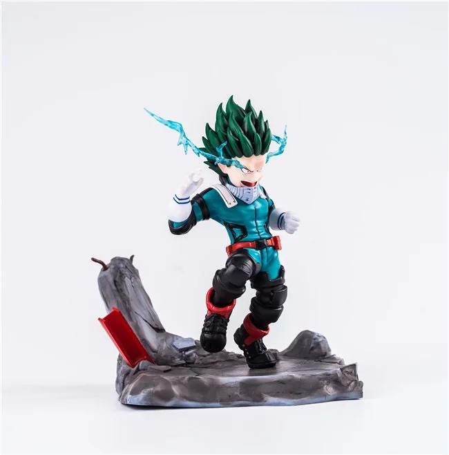 

My Hero College Explosion Backed Howe Has Green Valley out Long Fighting Version Garage Kit Doll Ornaments Toy Model