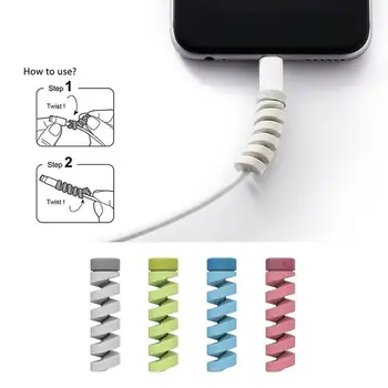

1pc Cable Winder Protector Cover Anti-Break Universal Accessory Cord Mobile USB Phone Charger Cables Holder F0Z8