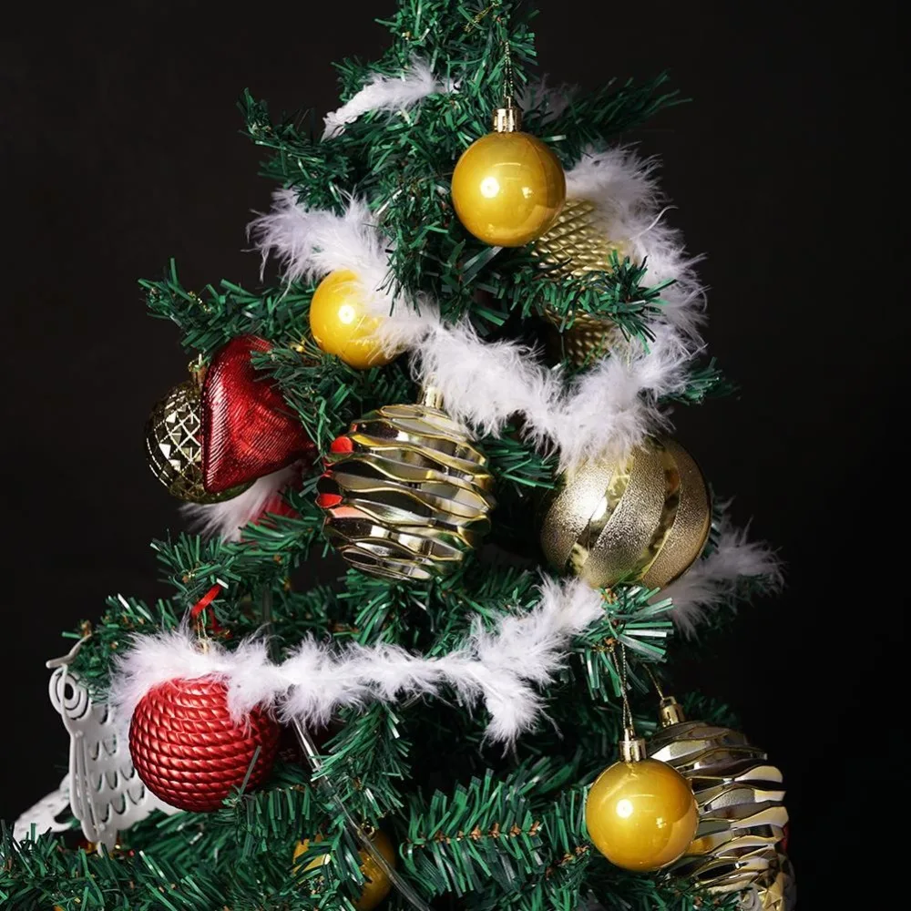 Lote de 5 tiras para decoraci/ón de fiesta de Navidad LAMF Plumas Boas 2 m