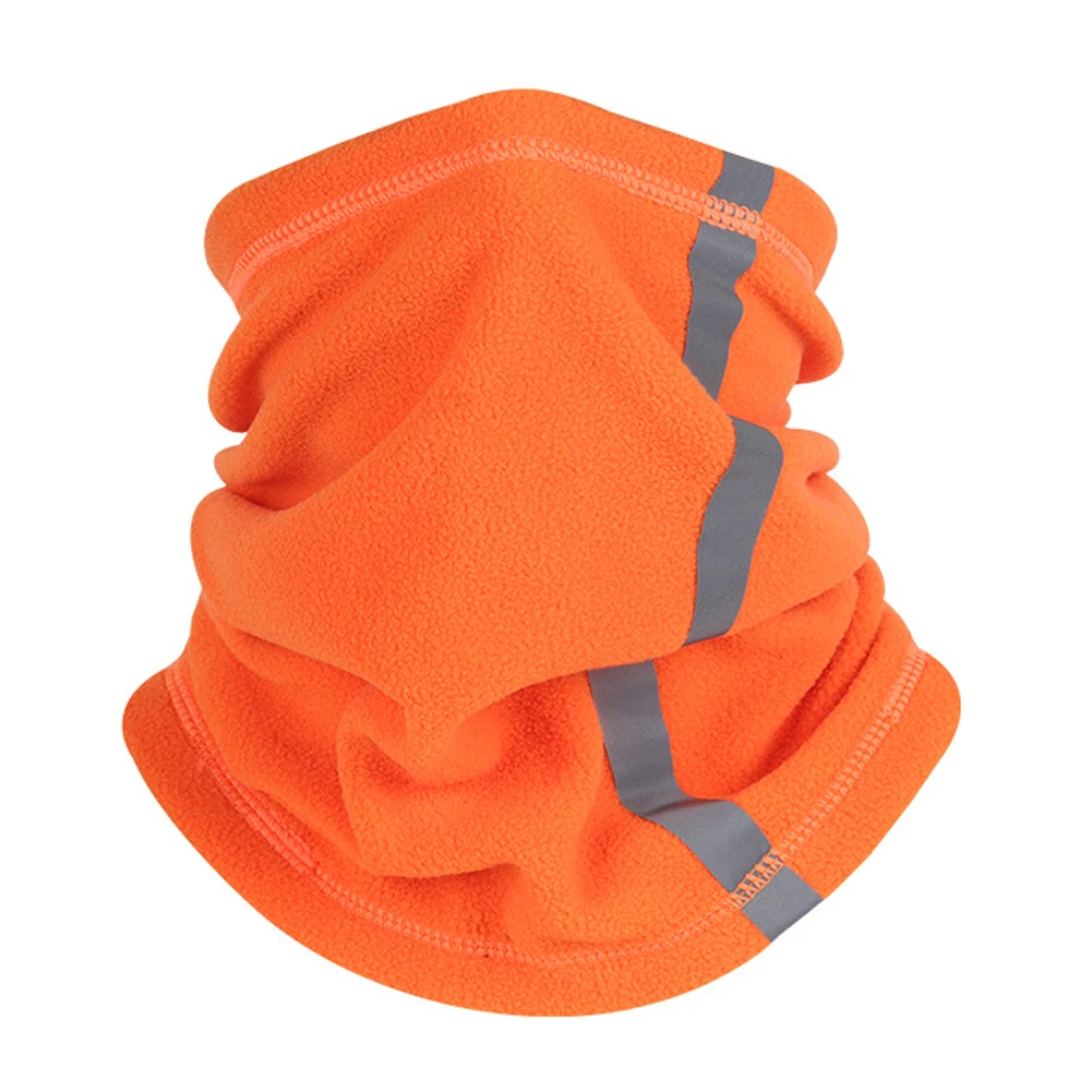 head scarves for men Outdoor Winter Warm Fleece Neck Scarves with Reflective Strip Multifunctional Sports Skiing Cycling Warmer Neck Cover Mask head scarf men Scarves