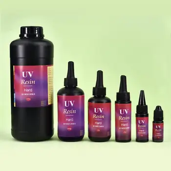 

Quick-Drying UV Resin Glue Clear Hard Resin Glue For DIY Open Bezel Black Pendant Making Epoxy Resin Jewelry Making