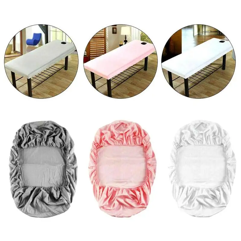 Beauty Salon Massage Elastic Bed Cover High Stretch Wedding Hotel Birthday Table Cover Buffet Cloth Table Set Tablecloth Deco