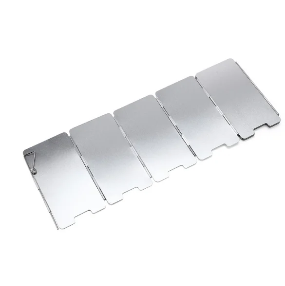 

9 Plates Wind Shield Screens Foldable Outdoor Camping Cooking Cooker Gas Stove Windshield Wind Screen