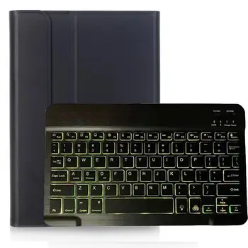 

PU Leather Case Built-in 7 Colors Backlit Removable Keyboard for Samsung Galaxy Tab A 8.0 2019 T290 SM-T295 SM-T297 Tablet+Pen