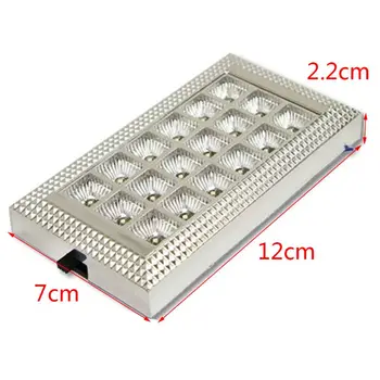 

18LED Car Dome Light LED Auto Interior Light White Rectangular Roof Ceiling Lamp E7CA