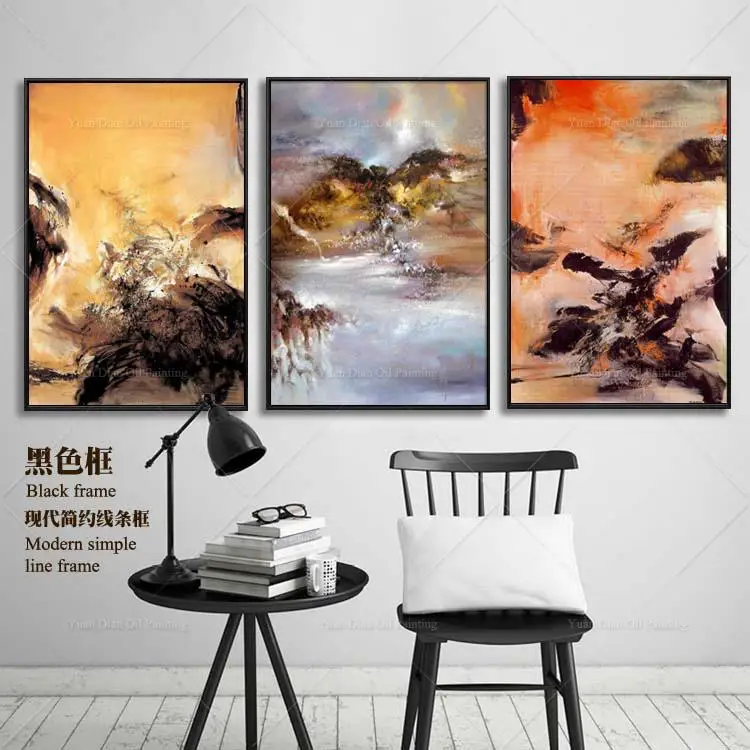 

Cnavs Sky Abstract Canvas Painting Living Room Restaurant Interior Decoration Picture Wall Art Hand Painted Oil Painting