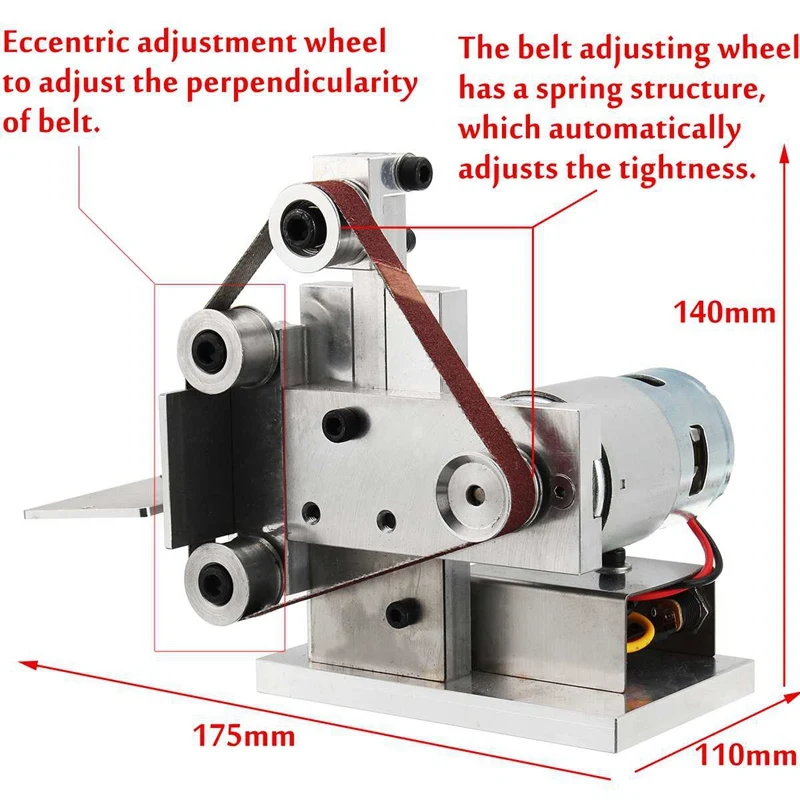 110-240V Diy Электрический ленточный Полировочная, шлифовальная машинка шлифовальный крепление машина края точилка для карандашей деревянные Металлическая Угловая шлифовальная машина