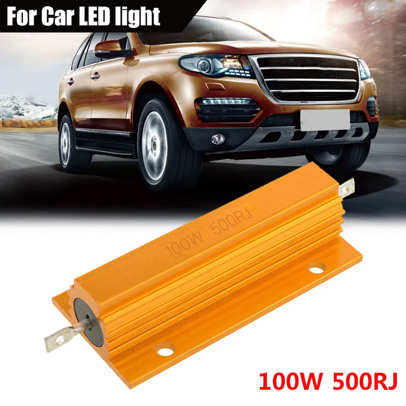 

Portable Aluminum Shell Resistance Gadget Yellow Car Turn Signal Accessories Draadgewonden Weerstand Practical