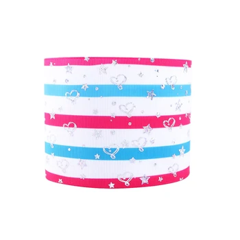 

David accessories rainbow fish tail Silver Laser Hologram polyester Grosgrain ribbon 50 yards,DIY handmade materials,50Yc5794