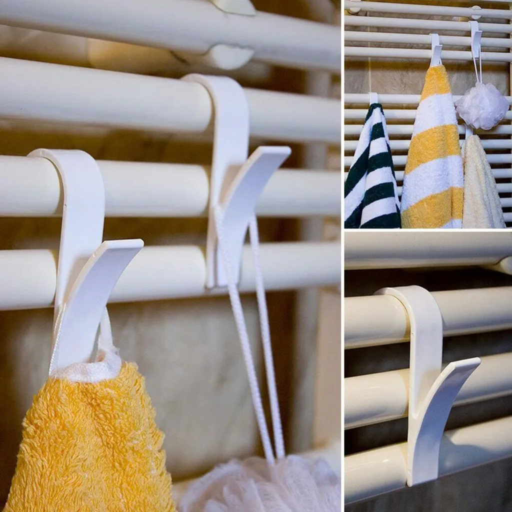 1 шт. Высококачественная вешалка для полотенец с подогревом, вешалка для ванной, вешалка для одежды, складная вешалка для шарфов, белая вешалка