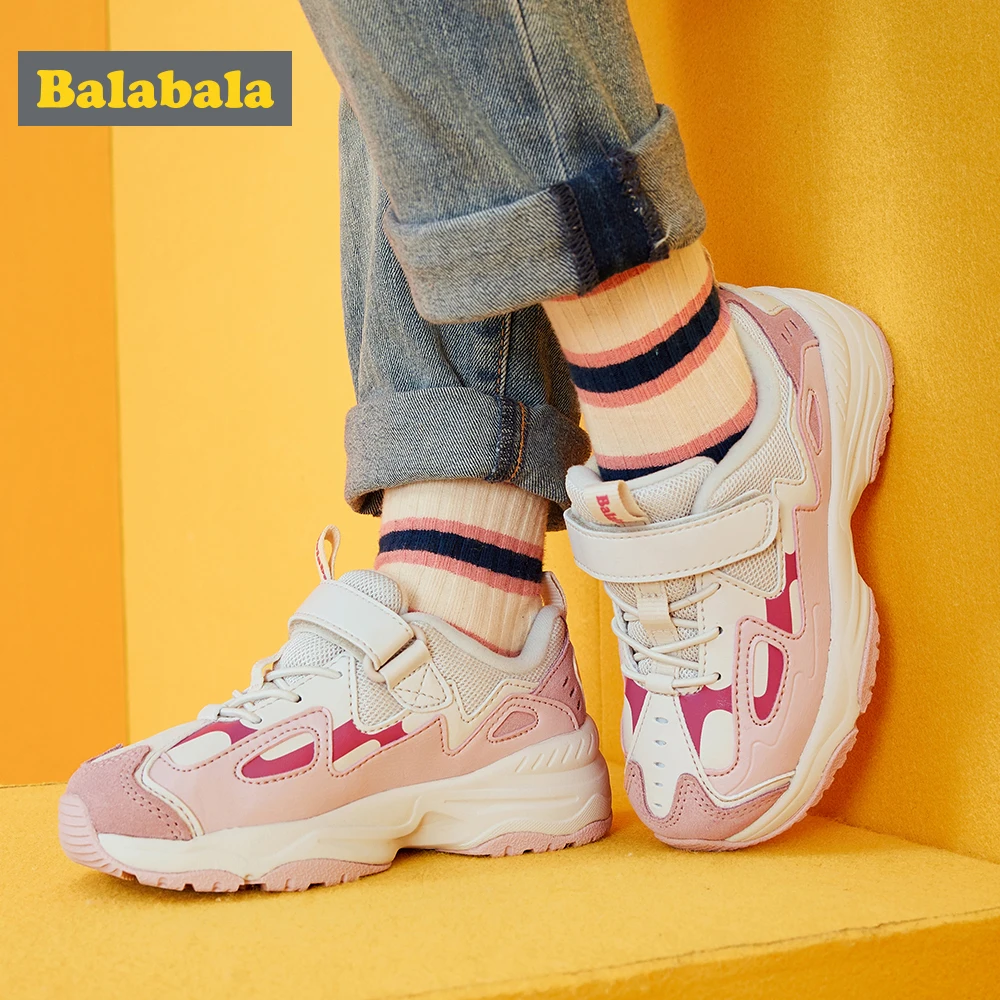 Balabala/кроссовки для девочек; детская спортивная обувь; старая обувь для мальчиков; Новинка года; зимняя обувь для больших мальчиков