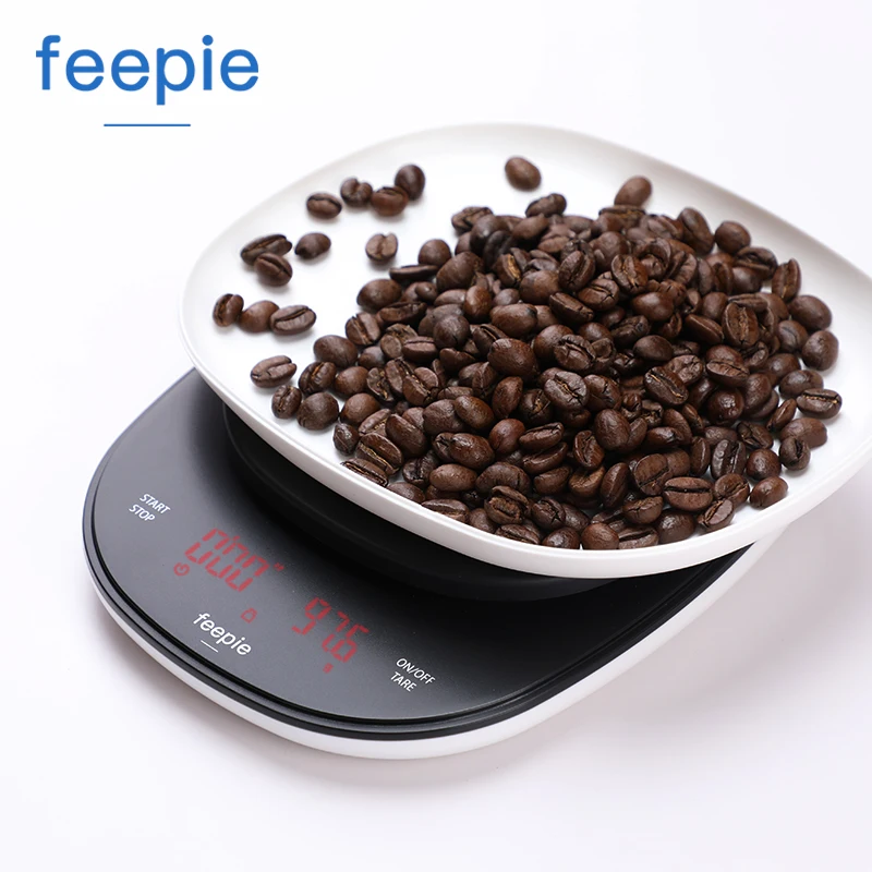  household electric scale Portable 3kg/0.1g Drip Coffee Scale With Timer Electronic Digital Kitchen  - 4000040814007