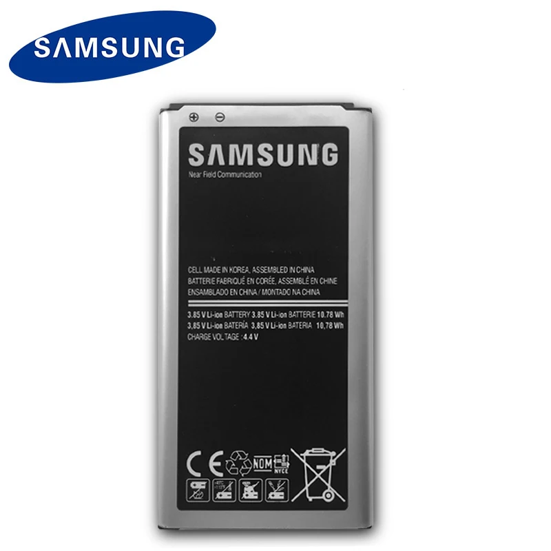 Оригинальный аккумулятор Samsung для S5 G900S G900F G900M G9008V 9006 в 9008 Вт G900|Аккумуляторы