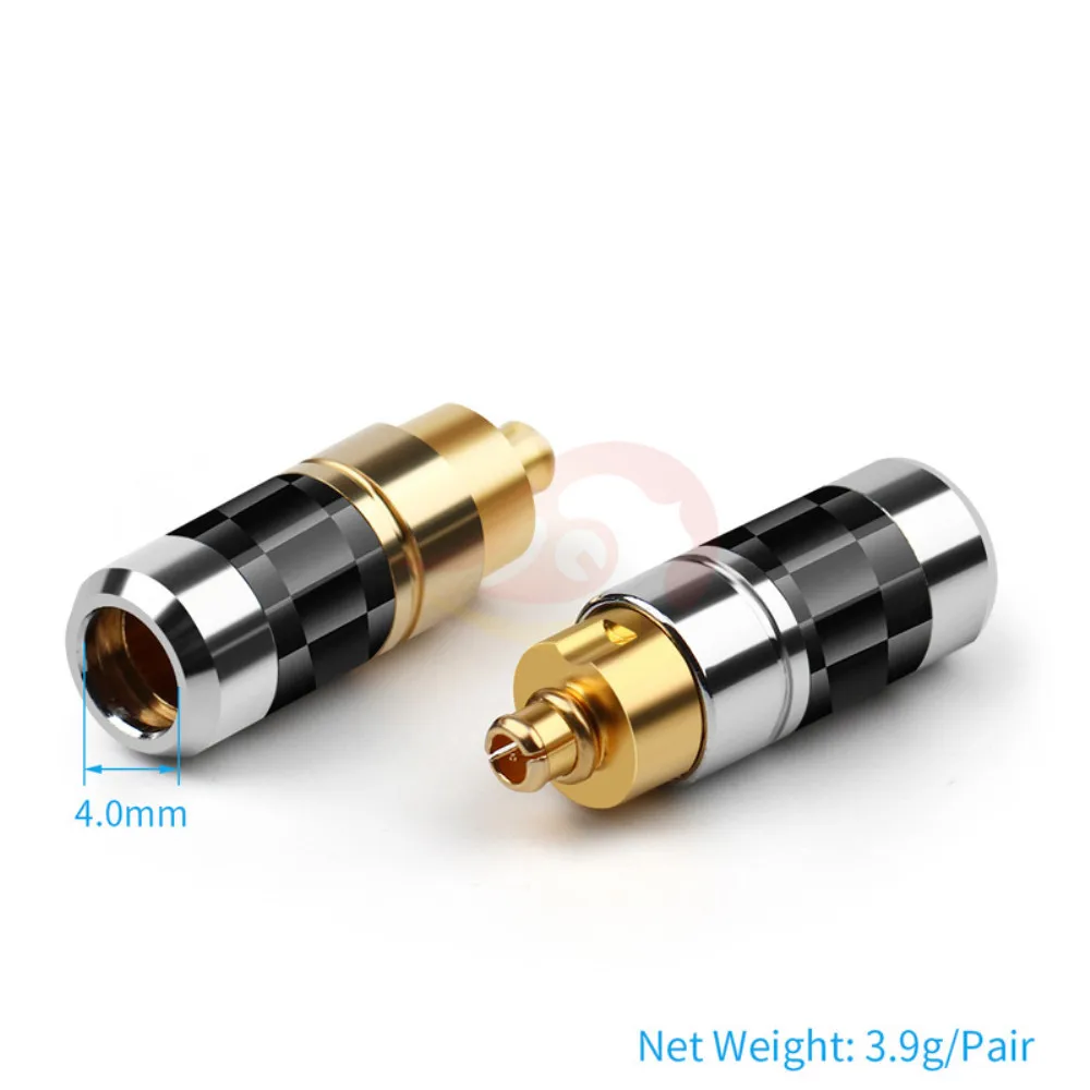 DIY Earphone Pins MMCX Audio Jack Gold Plated Adapter For DK 3001 UE900 SE535 SE215 W10 HIFI Headphone Plug Wire Connector